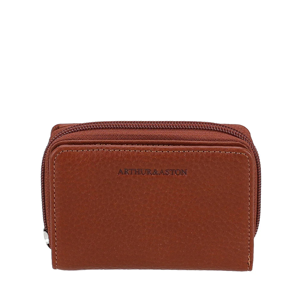Porte-monnaie et cartes en cuir Ange