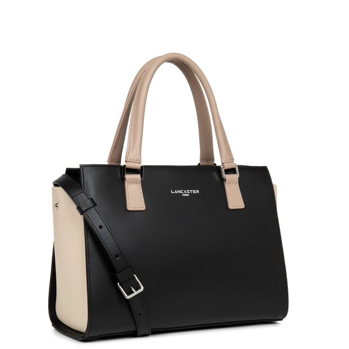 Sac à main Smooth Noir Nude Lancaster