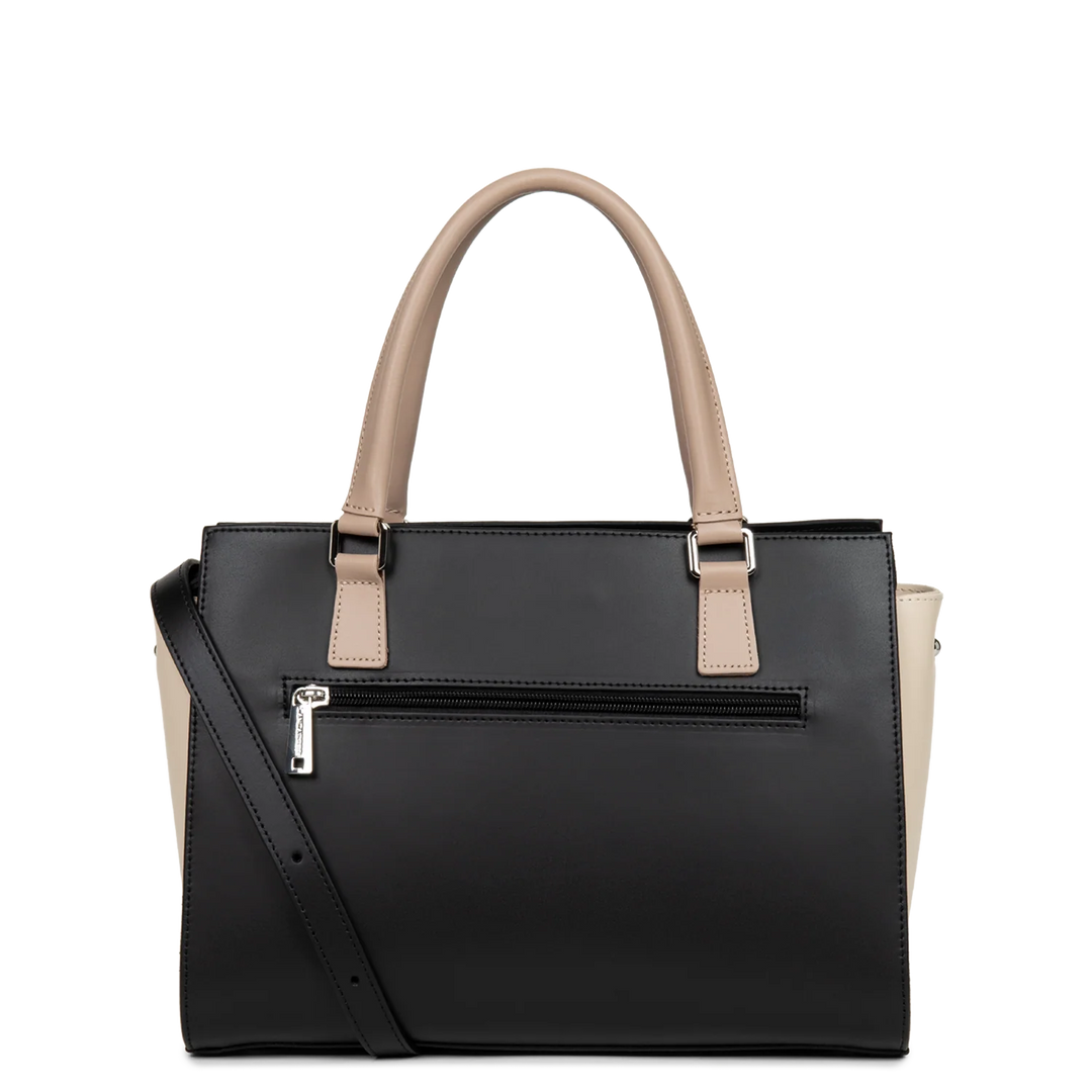 Sac à main Smooth Noir Nude Lancaster