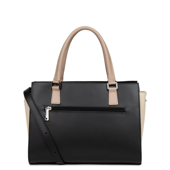 Sac à main Smooth Noir Nude Lancaster
