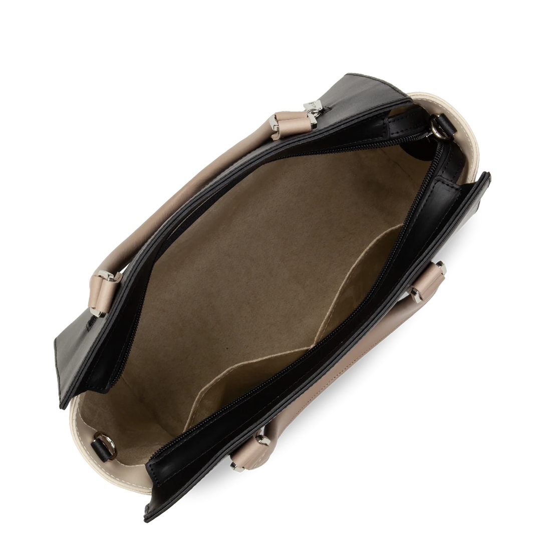 Sac à main Smooth Noir Nude Lancaster