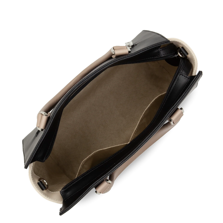 Sac à main Smooth Noir Nude Lancaster