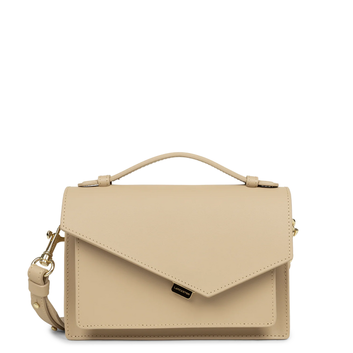 Sac trotteur Zoé Beige Foncé cuir lisse Lancaster