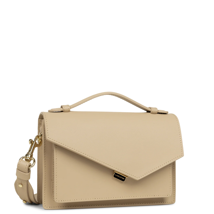 Sac trotteur Zoé Beige Foncé cuir lisse Lancaster