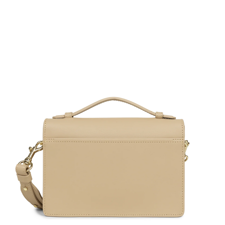 Sac trotteur Zoé Beige Foncé cuir lisse Lancaster