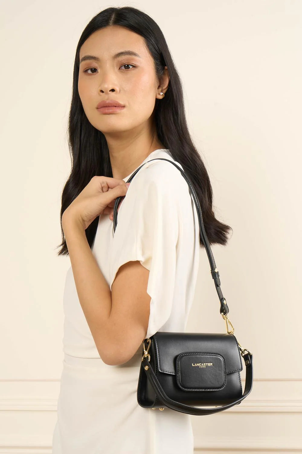 Mini sac trotteur Paris PAD Noir Lancaster