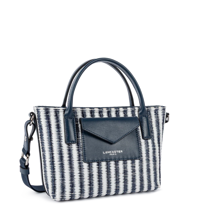 Mini sac cabas main KBA Marinière Osier