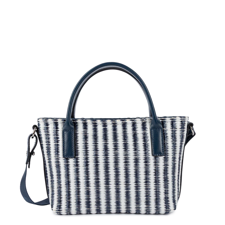 Mini sac cabas main KBA Marinière Osier