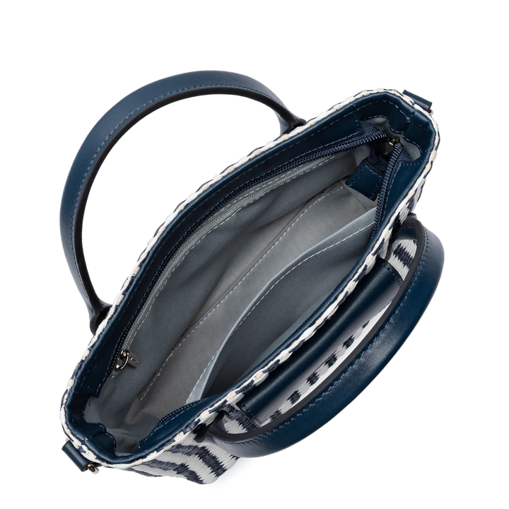 Mini sac cabas main KBA Marinière Osier