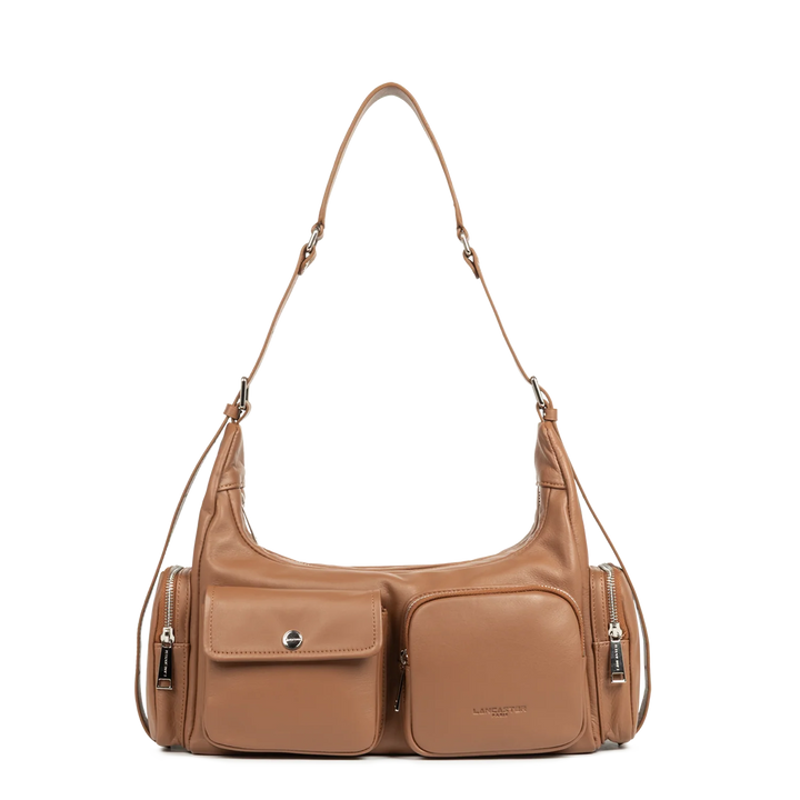 Sac besace Soft Caramella Lancaster