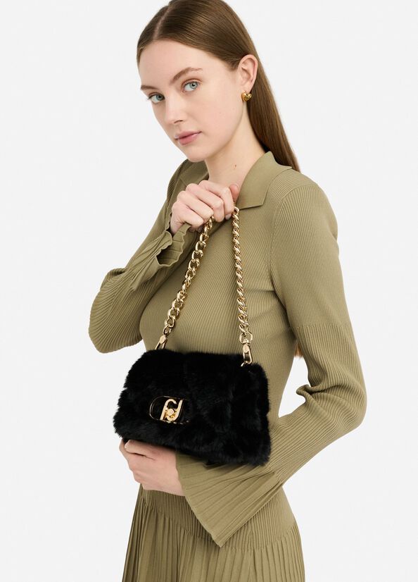 Sac petit format LaPuffy en imitation fourrure