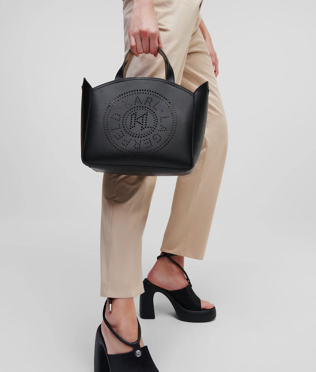 Petit sac cabas perforé K/Circle Karl Lagerfeld
