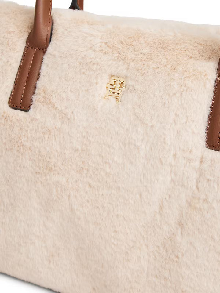 Sac Popette East West faux fur
