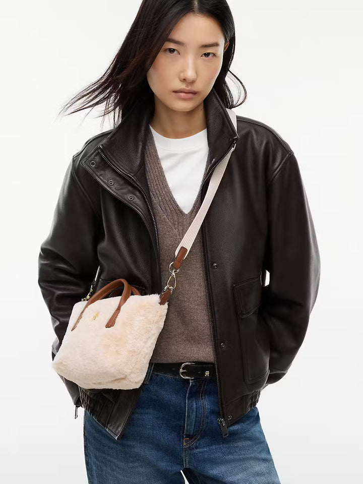Mini sac Popette faux fur