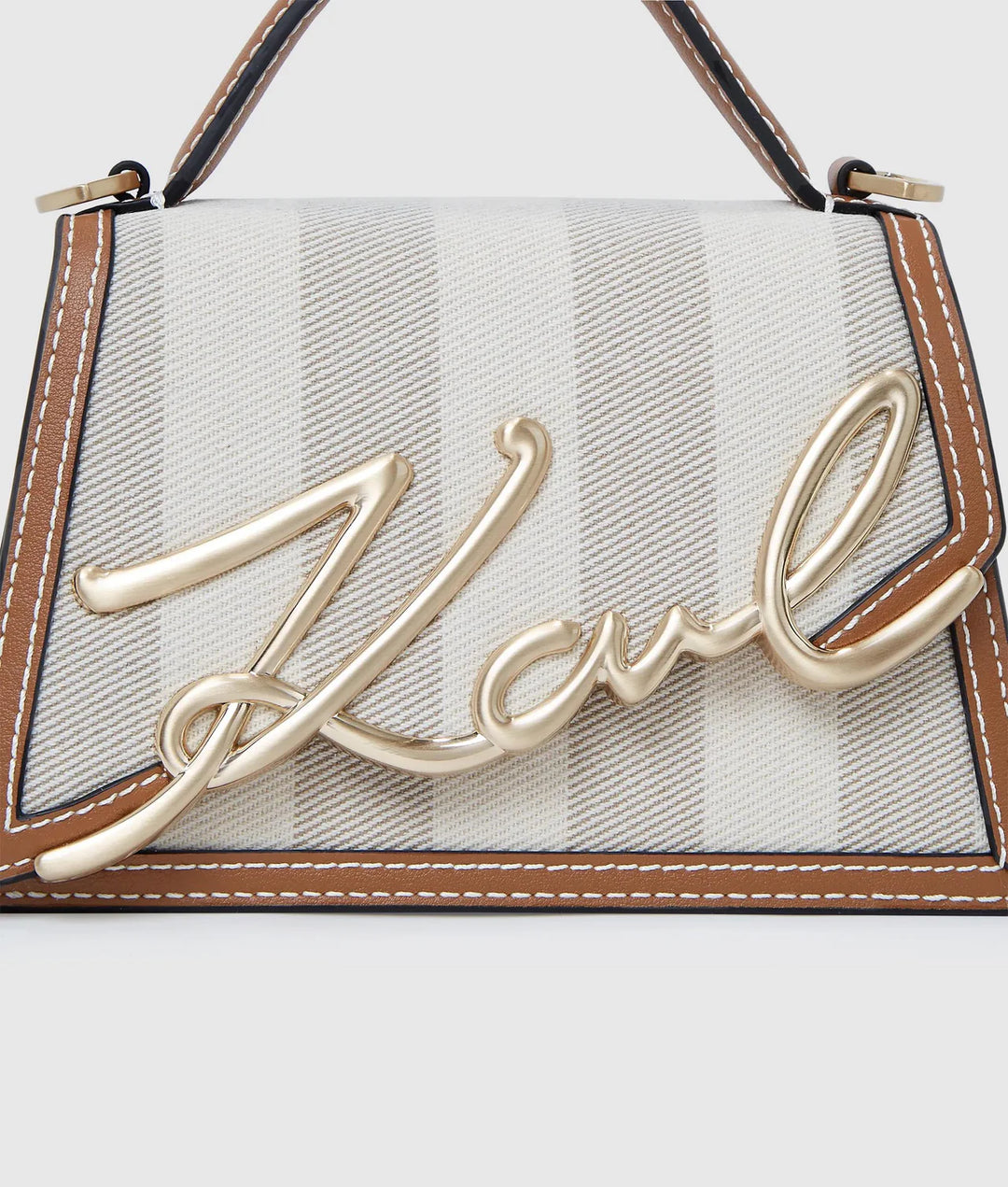 Sac à bandoulière rayé K/Signature Karl Lagerfeld