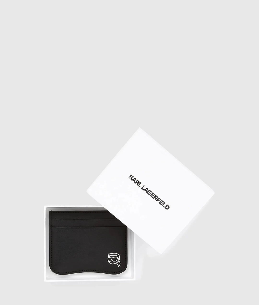 Porte-cartes lisse Ikon Karl Lagerfeld