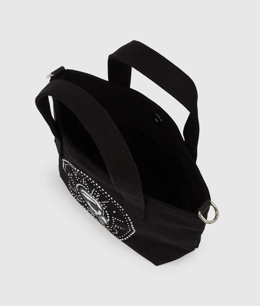 Cabas à motif cercle Ikon avec strass Karl Lagerfeld