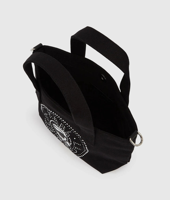 Cabas à motif cercle Ikon avec strass Karl Lagerfeld