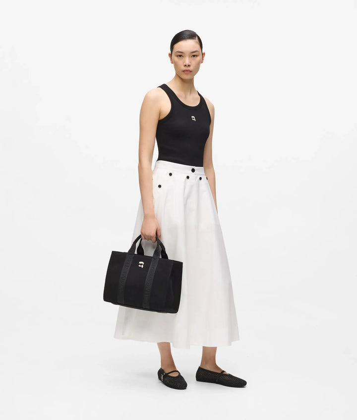 Sac en toile carré à broche Ikon Karl Lagerfeld
