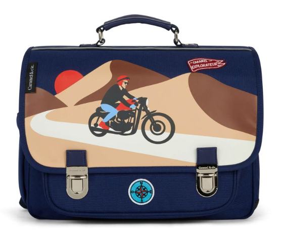 Cartable 38 cm Rallye Explorer Caramel &amp; Cie
