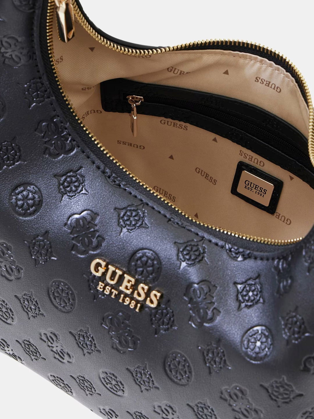 Sac hobo Phoebe 4G logo pivoine Guess