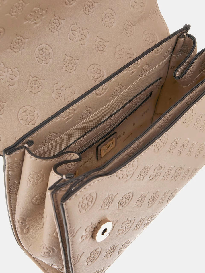 Mini sac à bandoulière Phoebe 4G logo pivoine Guess