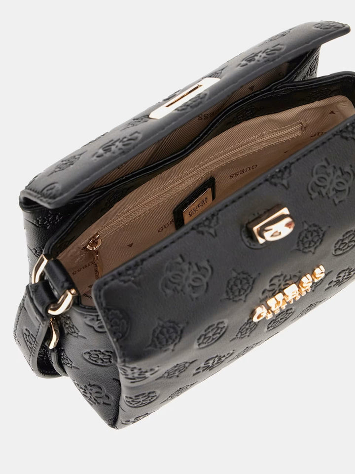 Mini sac à bandoulière Phoebe 4G logo pivoine Guess