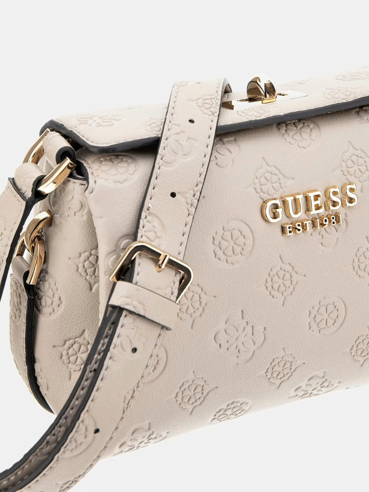 Mini sac à bandoulière Phoebe 4G logo pivoine Guess
