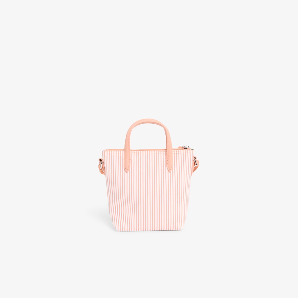 Mini sac cabas L.12.12 Concept rayé