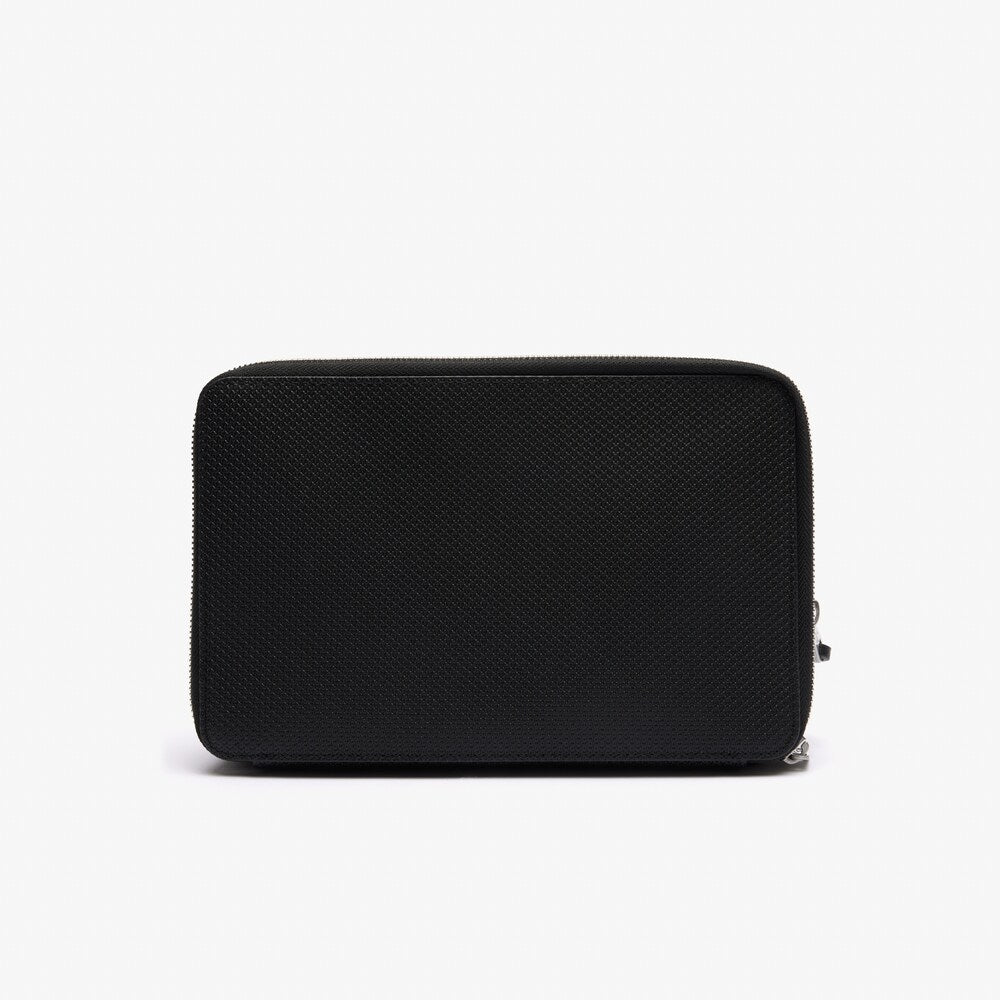 Trousse zippée Chantaco en cuir piqué