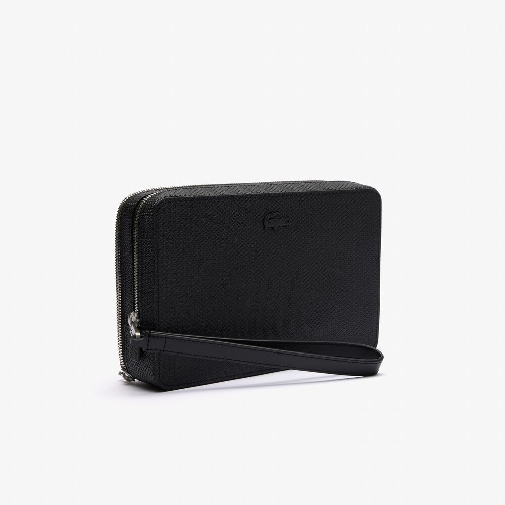 Trousse zippée Chantaco en cuir piqué
