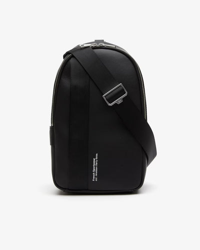 Sacoche compacte homme en refente de cuir de vachette