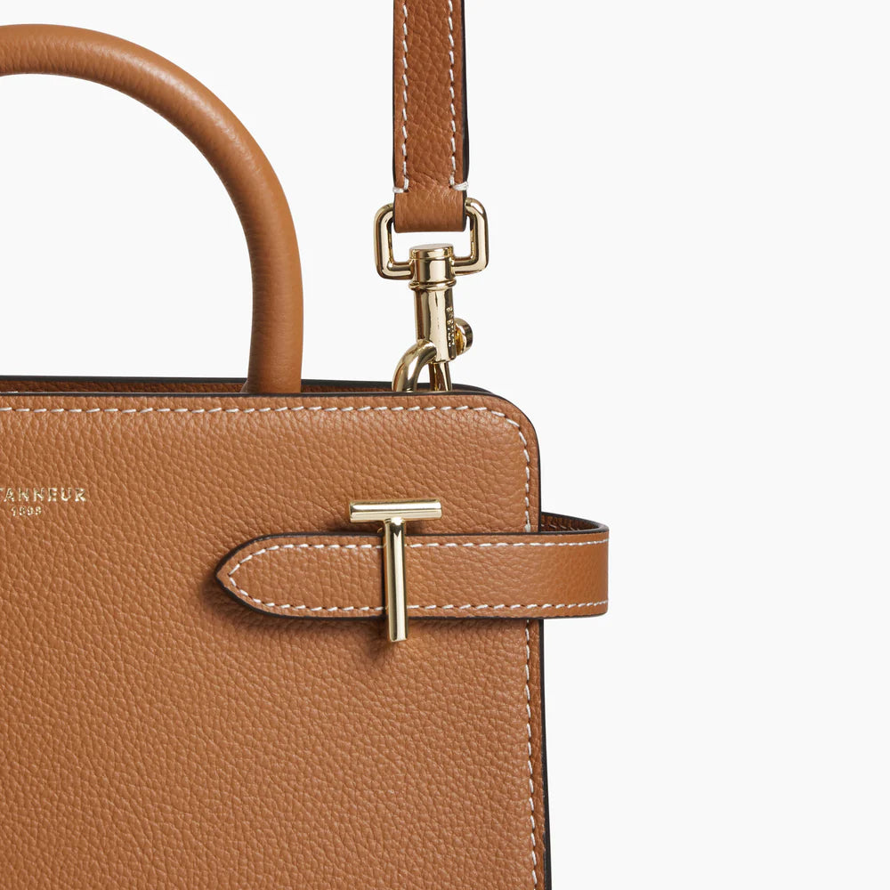 Petit sac en main Emilie en cuir grainé
