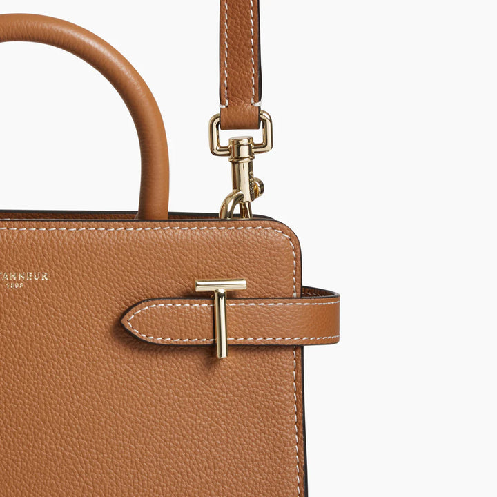 Petit sac en main Emilie en cuir grainé
