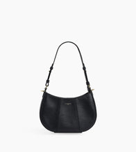 Charger l&#39;image dans la galerie, Petit sac demi-lune Juliette en cuir grainé