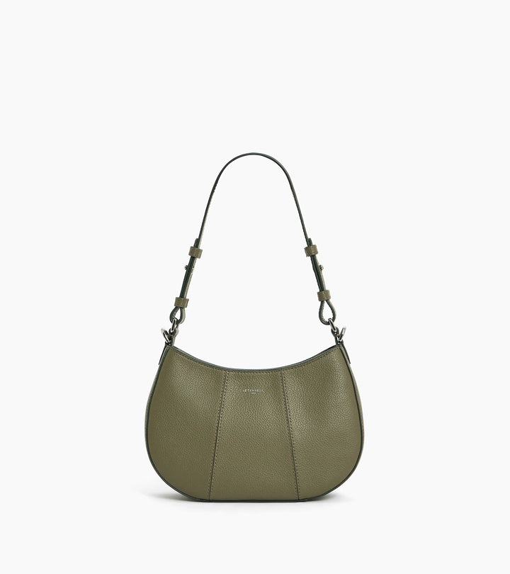Petit sac demi-lune Juliette en cuir grainé