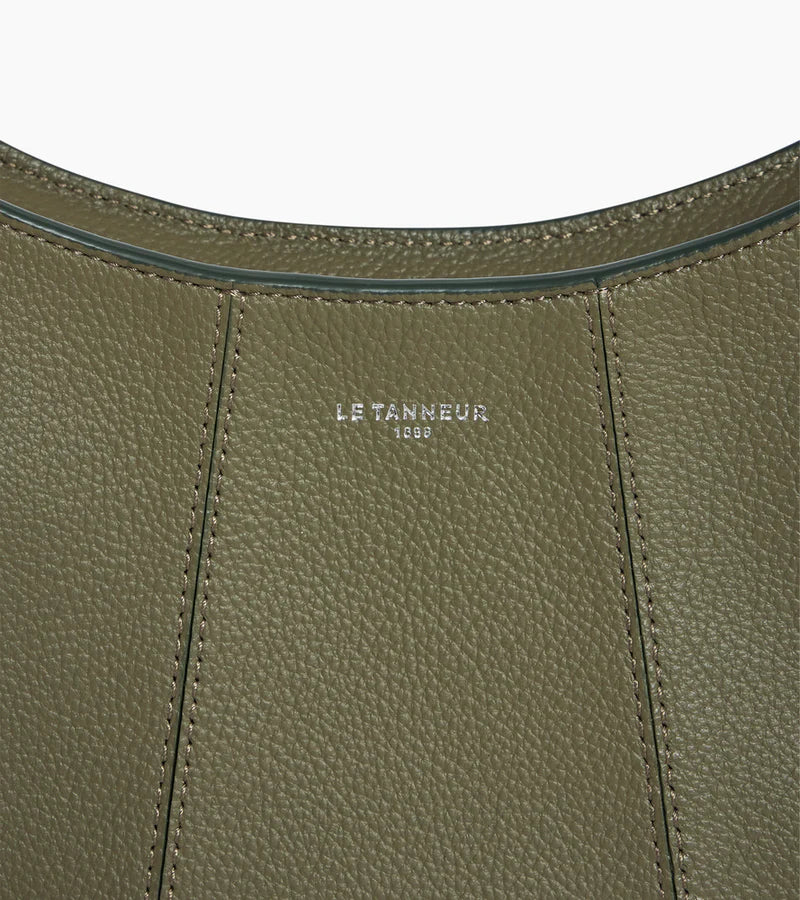 Petit sac demi-lune Juliette en cuir grainé