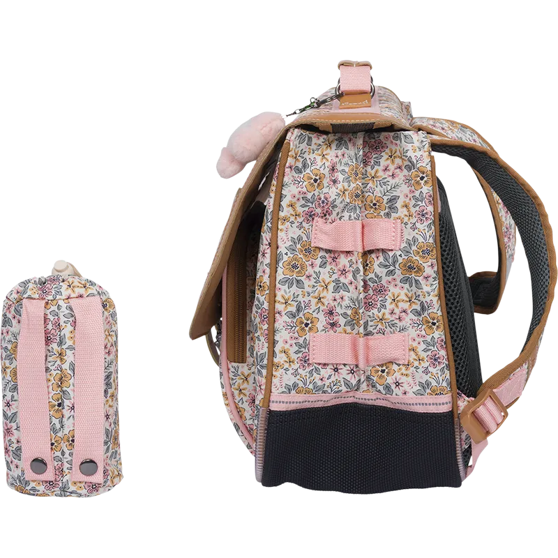 Cartable Héloïse multicolore 38cm poche gourde