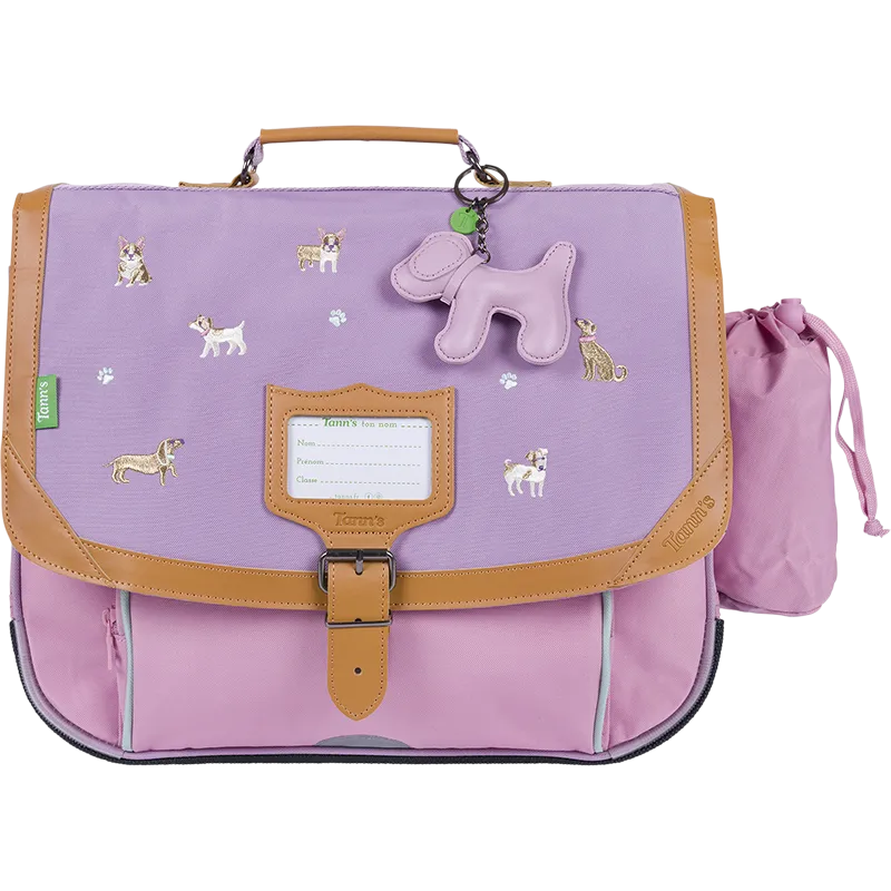 Cartable Mila bicolore 38cm poche gourde