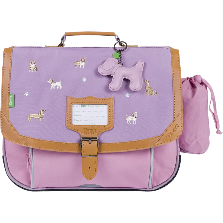 Cartable Mila bicolore 38cm poche gourde