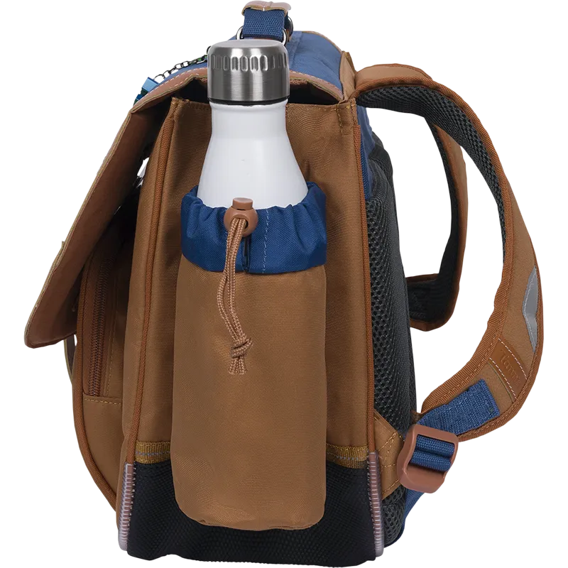 Cartable Nils bicolore 38cm poche gourde Tann&