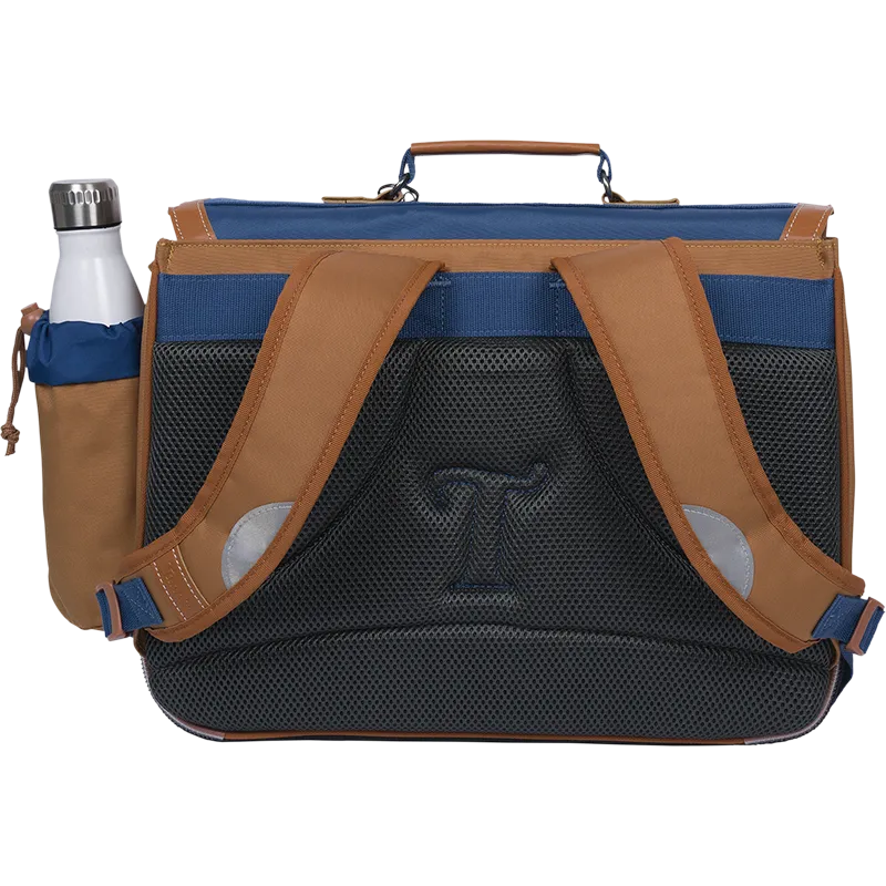 Cartable Nils bicolore 38cm poche gourde Tann&
