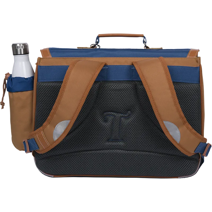 Cartable Nils bicolore 38cm poche gourde Tann&