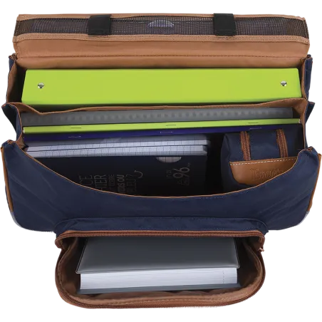 Cartable Timothée kaki 38 cm Tann&