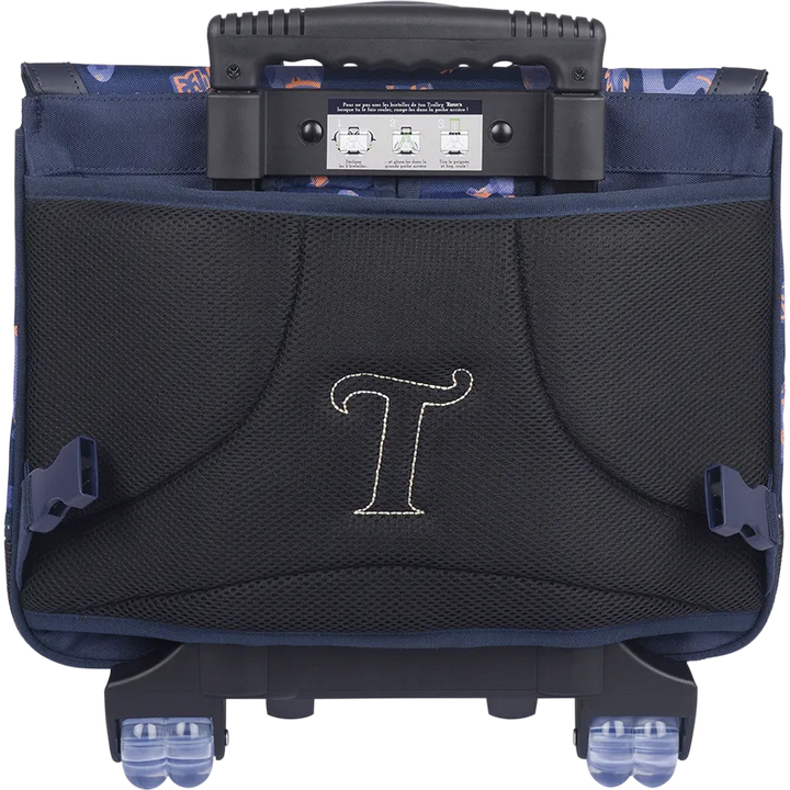 Cartable trolley Adam bleu 38cm Tann&