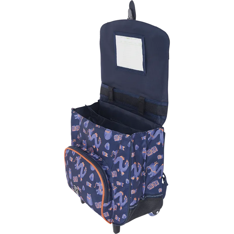 Cartable trolley Adam bleu 38cm Tann&