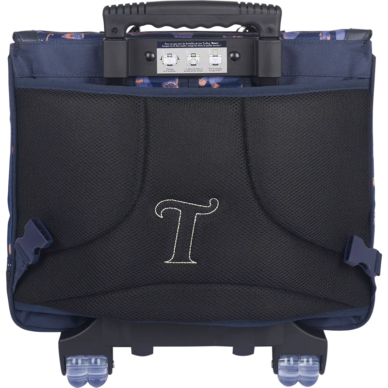 Cartable trolley Adam bleu 41cm Tann&