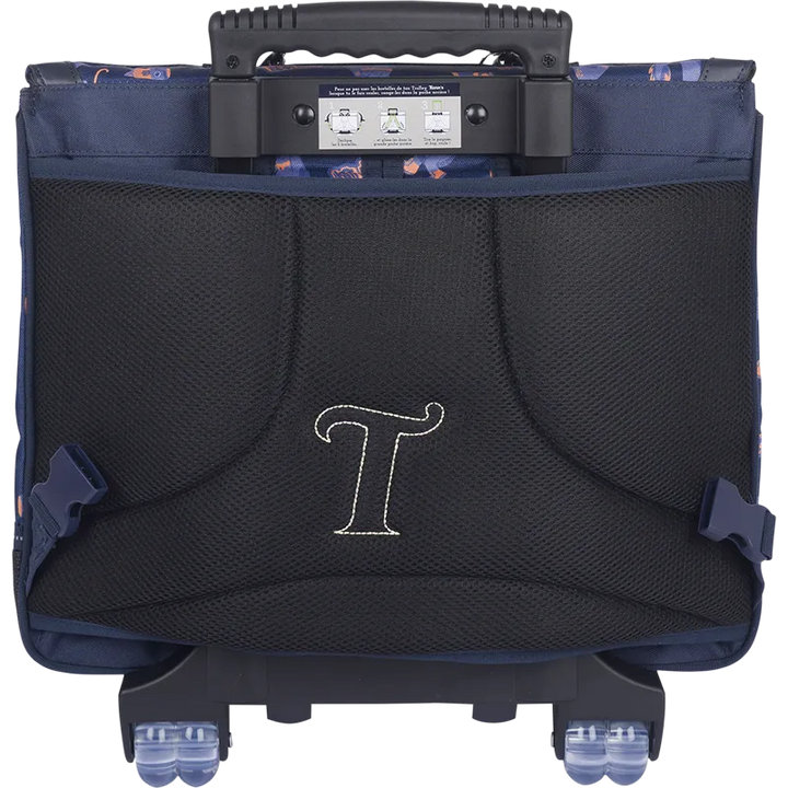 Cartable trolley Adam bleu 41cm Tann&