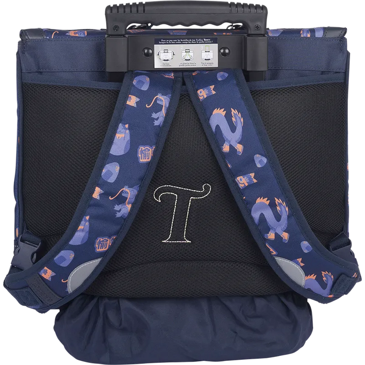 Cartable trolley Adam bleu 41cm Tann&