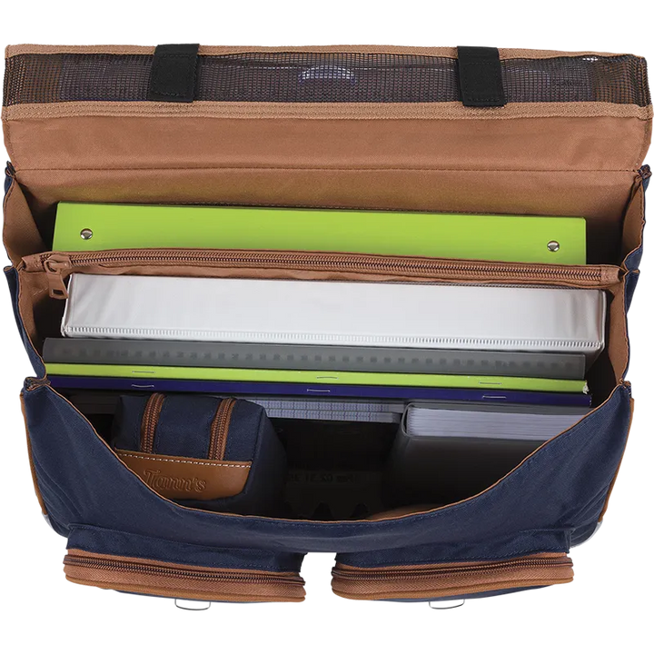 Cartable trolley Adam bleu 41cm Tann&